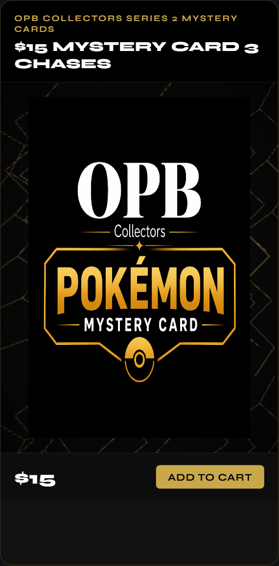 OPB Collectors Pokemon Mystery Card