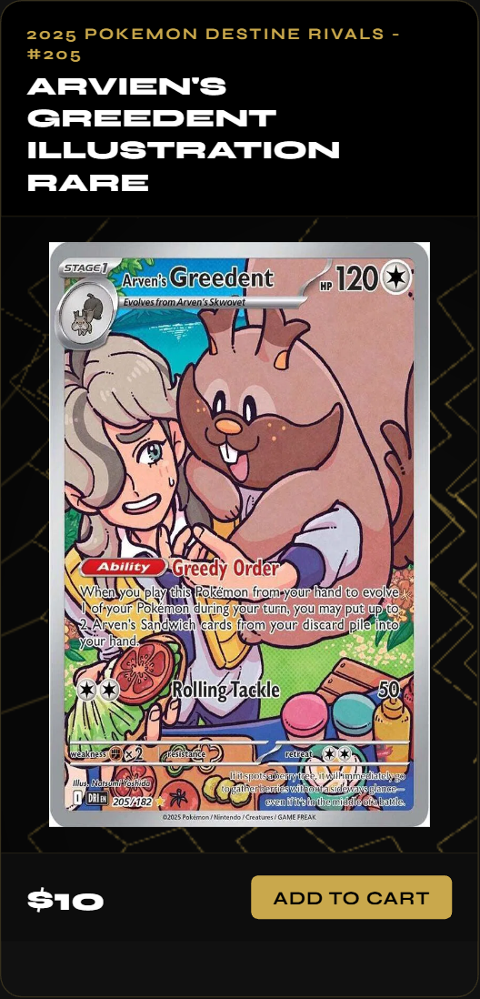 Arvien's Greedent Illustration Rare