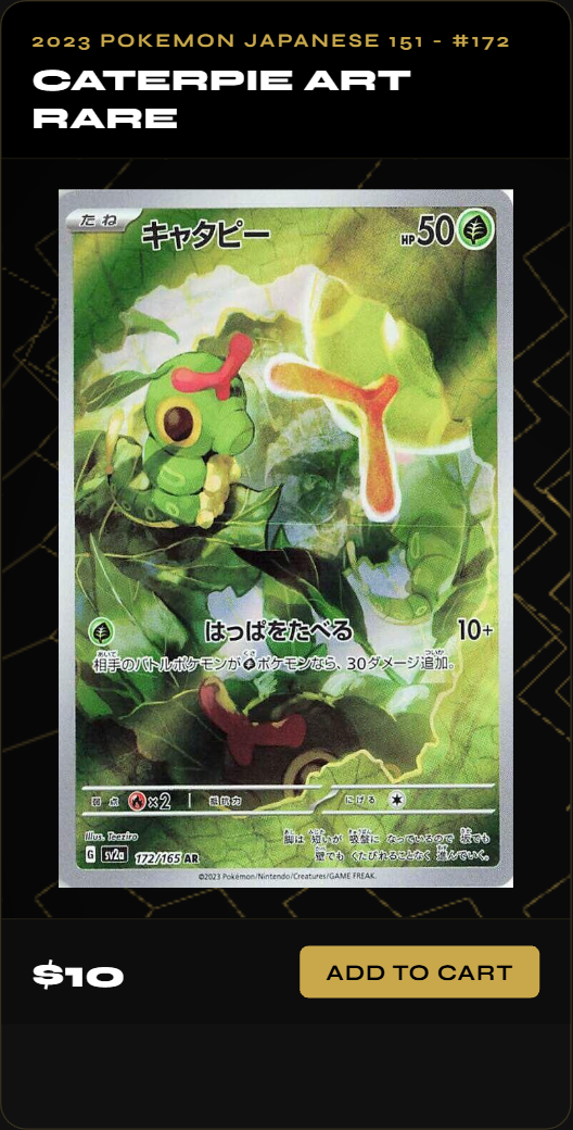 Caterpie Art Rare