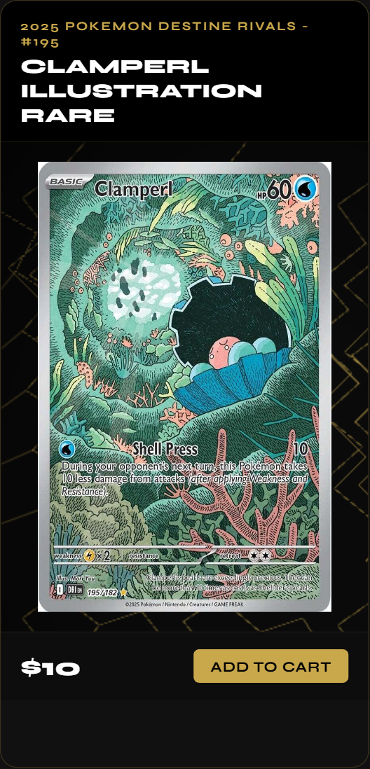 Clamperl Illustration Rare