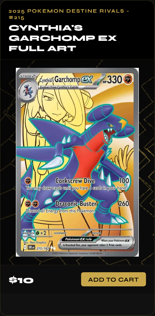 Cynthia's Garchomp Ex Full Art