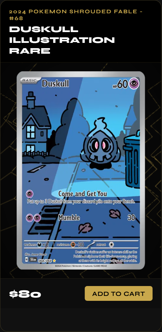 Duskull Illustration Rare