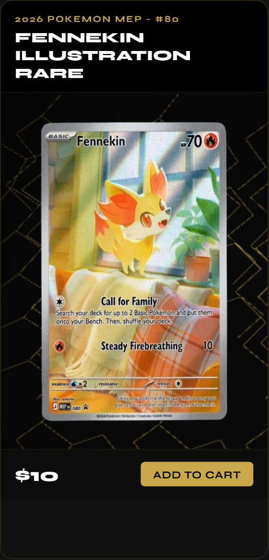 Fennekin Illustration Rare