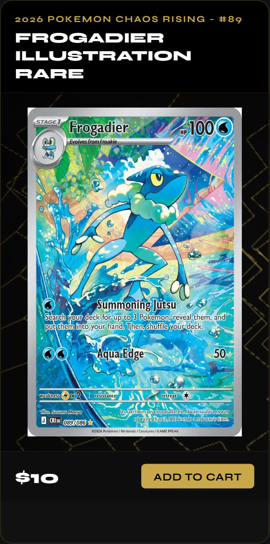 Frogadier Illustration Rare