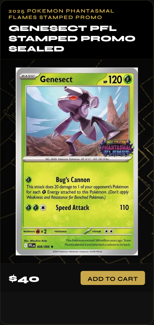 Genesect PFL Stamped Promo Sealed