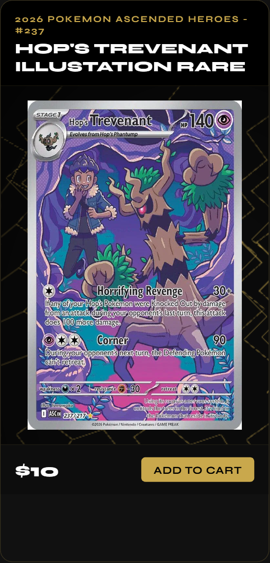 Hop's Trevenant Illustation Rare