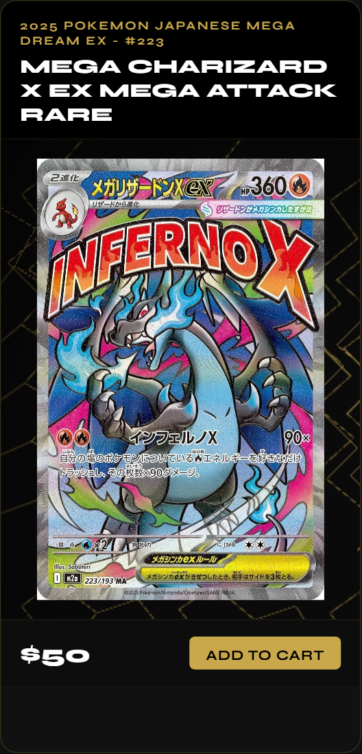 Mega Charizard X Ex Mega Attack Rare