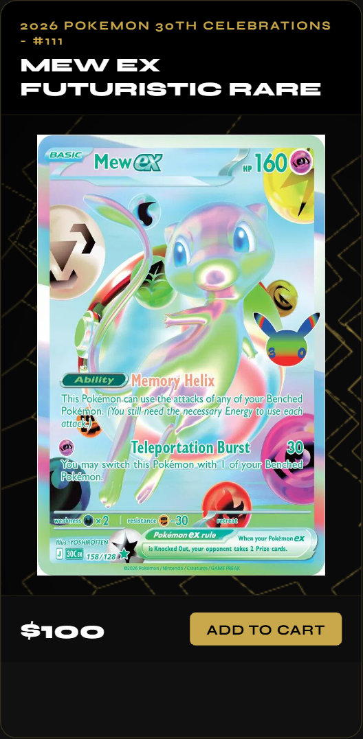Mew Ex Futuristic Rare
