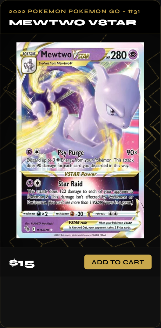 Mewtwo Vstar