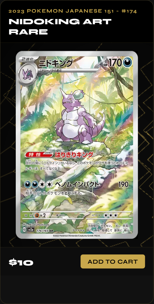 Nidoking Art Rare