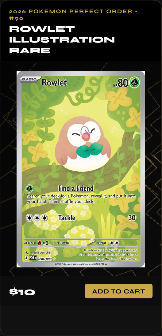 Rowlet Illustration Rare