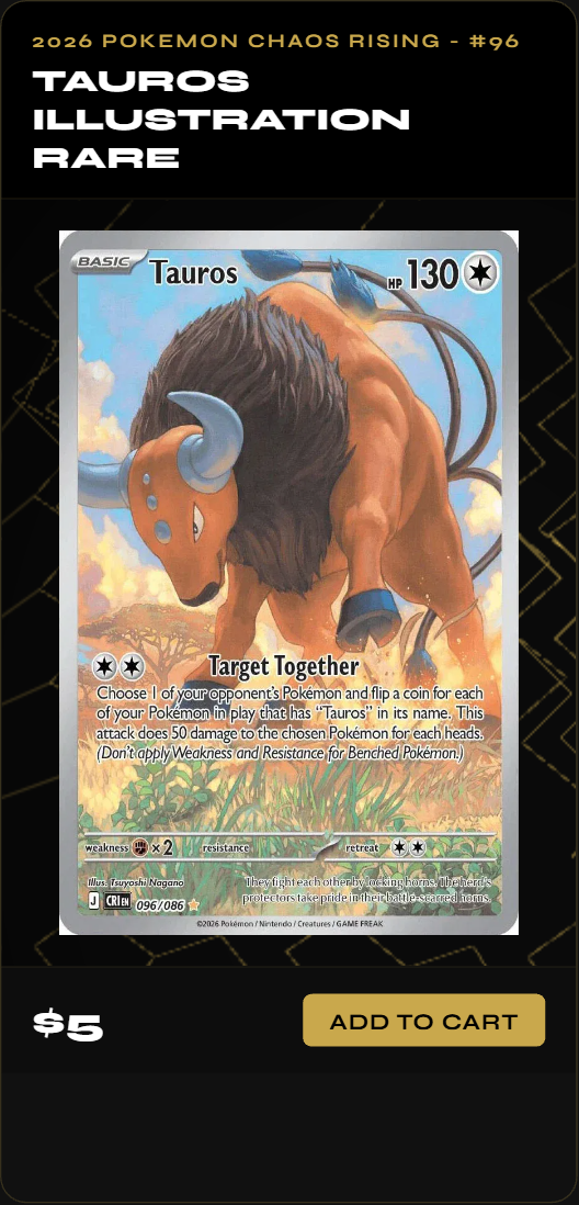 Tauros Illustration Rare