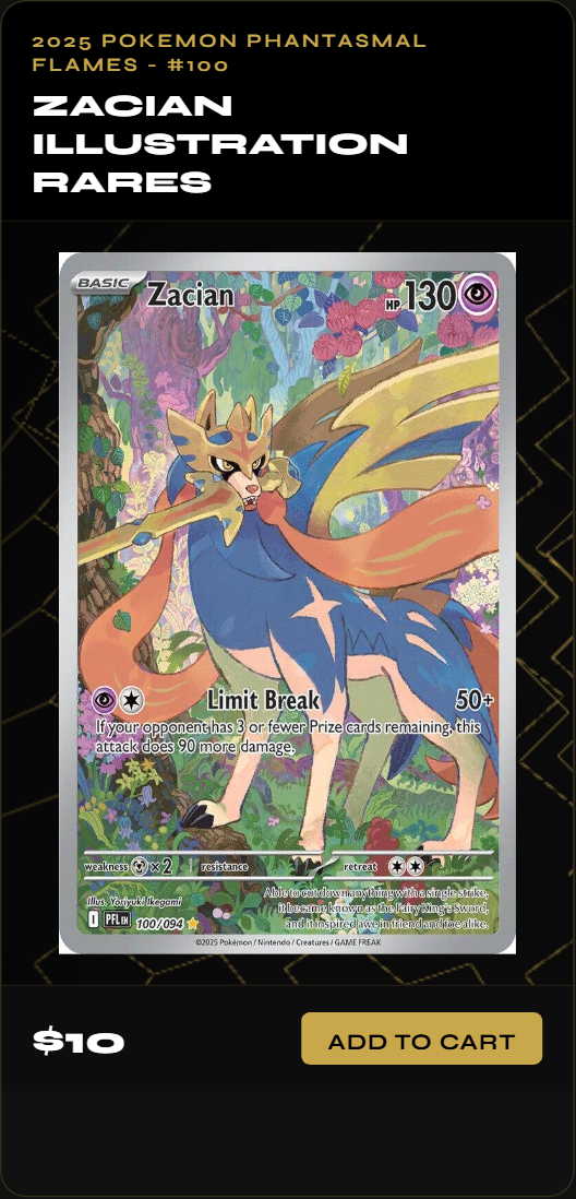 Zacian Illustration Rares
